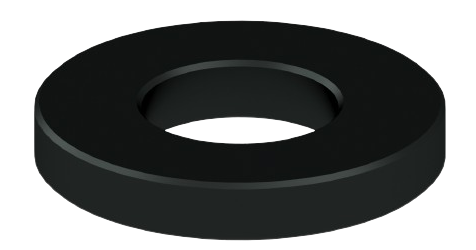a black ring with a hole in the middle