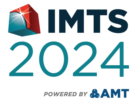 a logo for imts 2024 powered by amt
