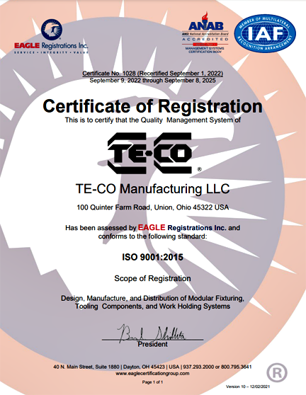 ISO 9001 certification