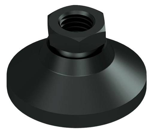 a black object with a nut on top of it