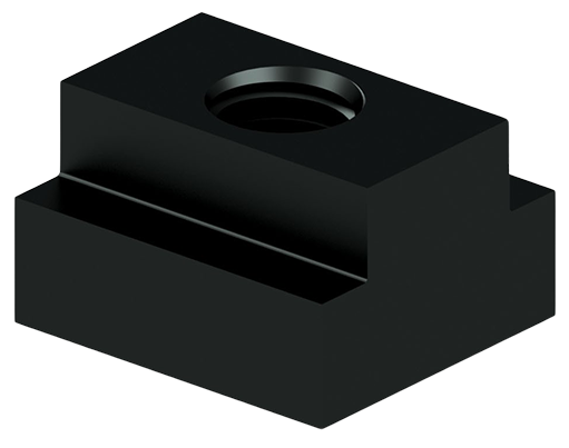 a black block with a hole in the middle