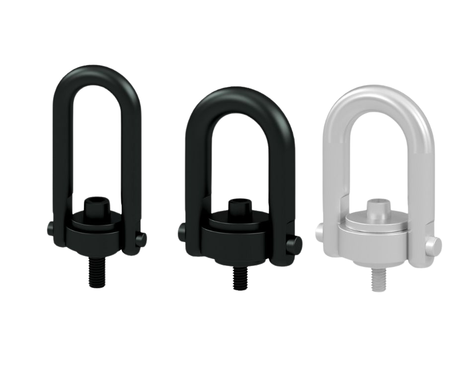 three different types of hoist rings are shown on a white background