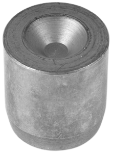 a metal cylinder with a hole in the middle